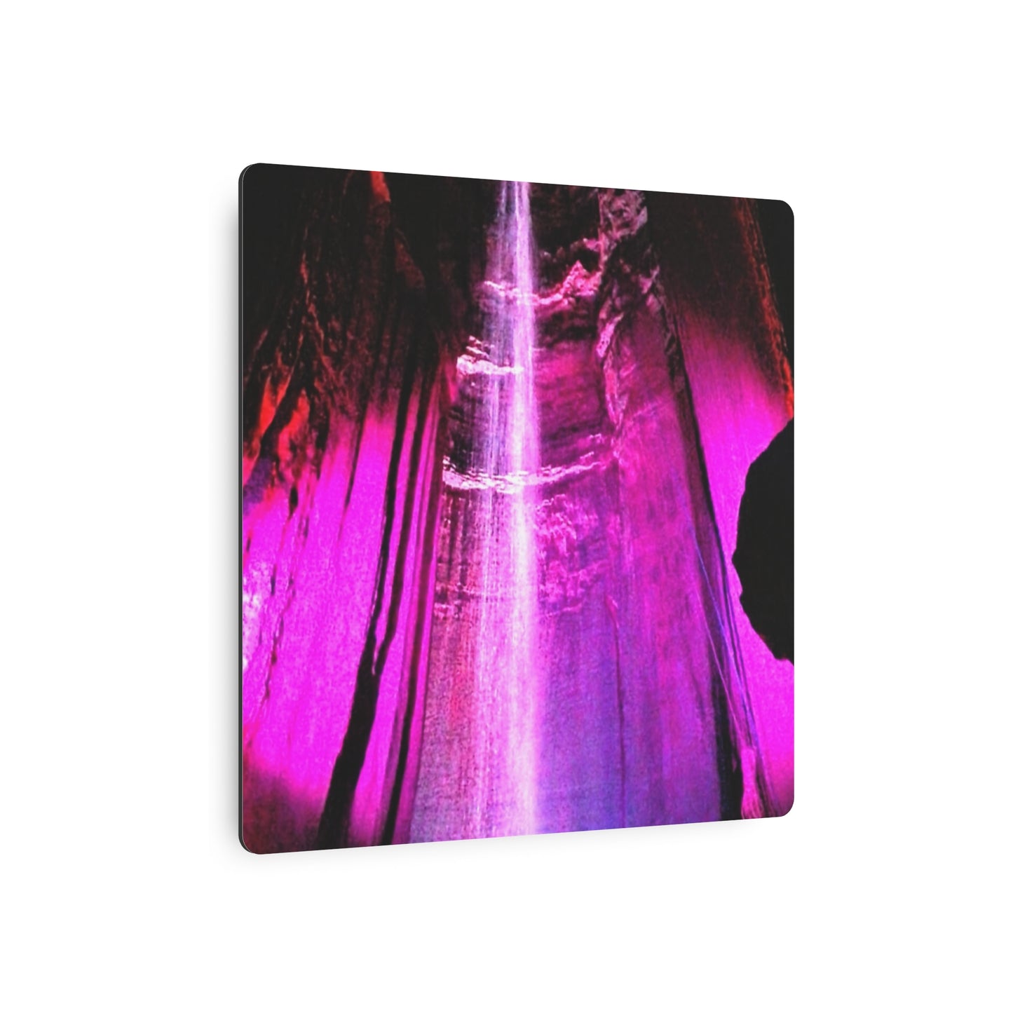 Metal Art Sign - Colorful Underground Waterfall Wall Decor