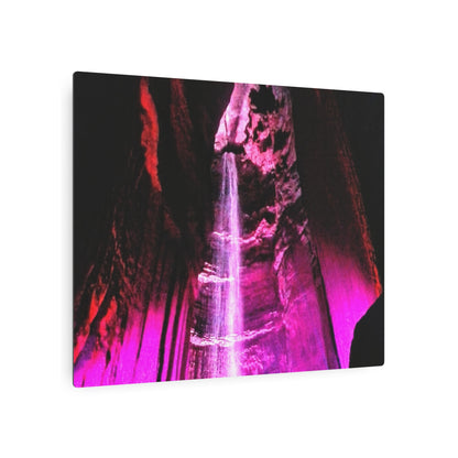 Metal Art Sign - Colorful Underground Waterfall Wall Decor