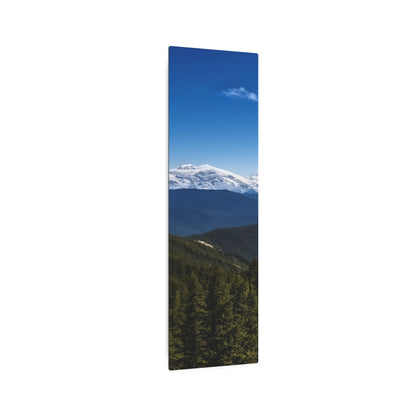 Metal Art Sign - Snow-Capped Mountains Scene Wall Decor