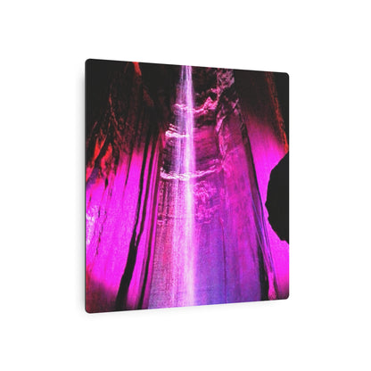 Metal Art Sign - Colorful Underground Waterfall Wall Decor