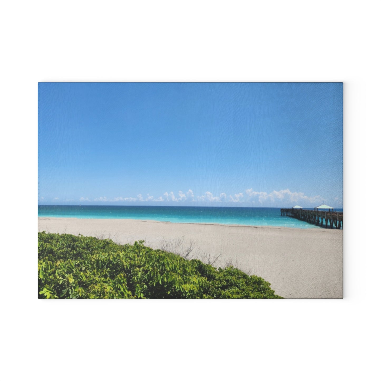 Cutting Board - Beach Day Glass Board