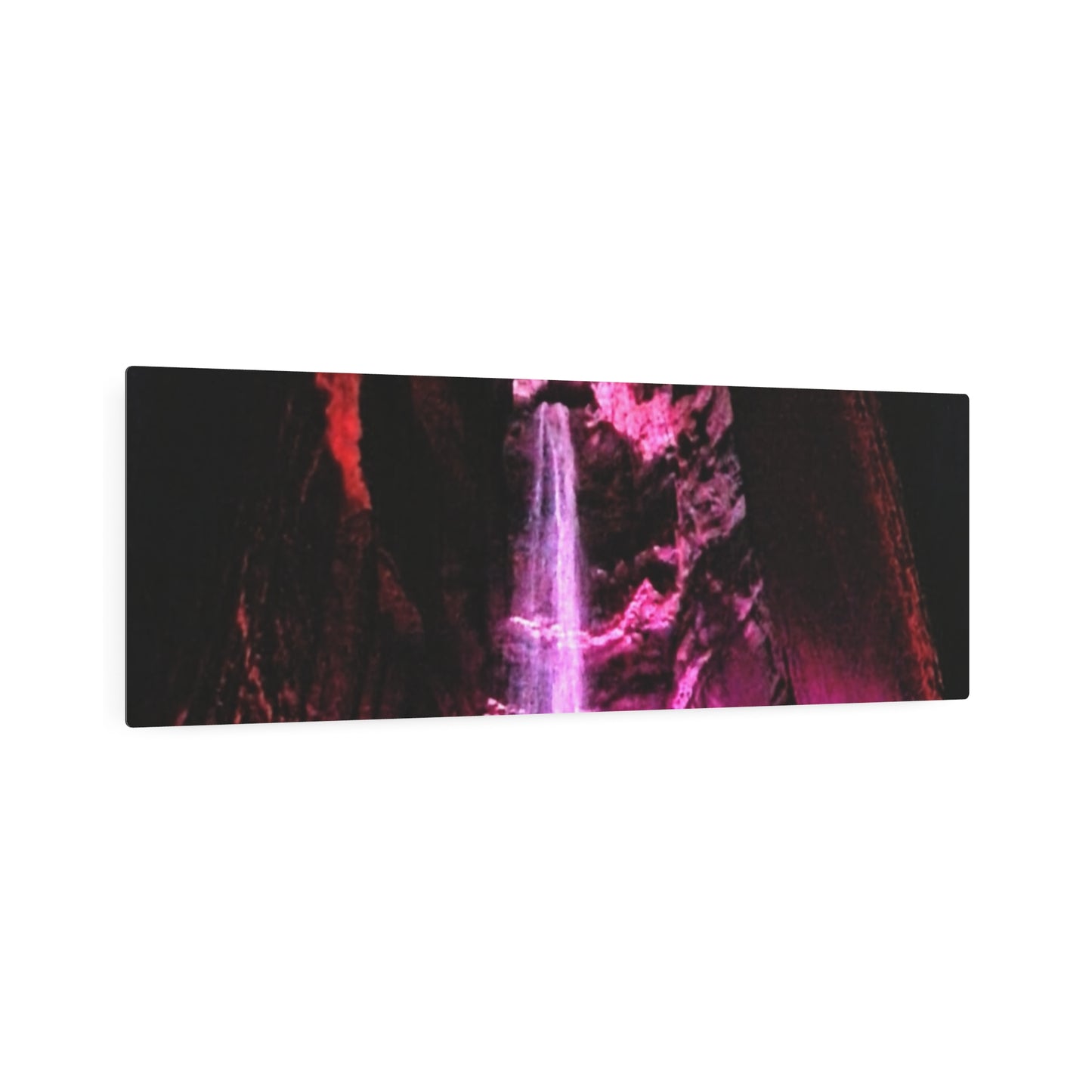 Metal Art Sign - Colorful Underground Waterfall Wall Decor