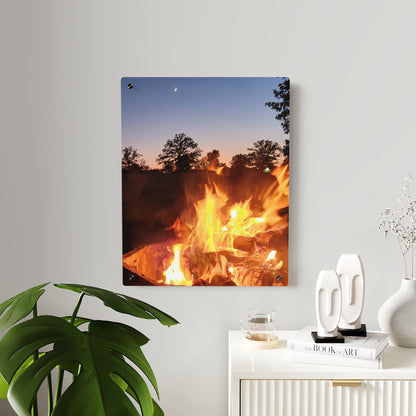 Autumn Fireside Night Acrylic Wall Art Panel