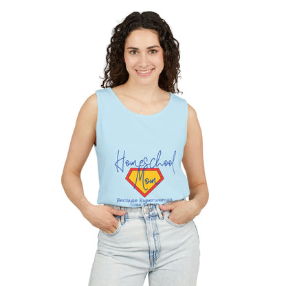 Tank Top - Homeschool Superpowers Unisex Garment-Dyed Tank Top