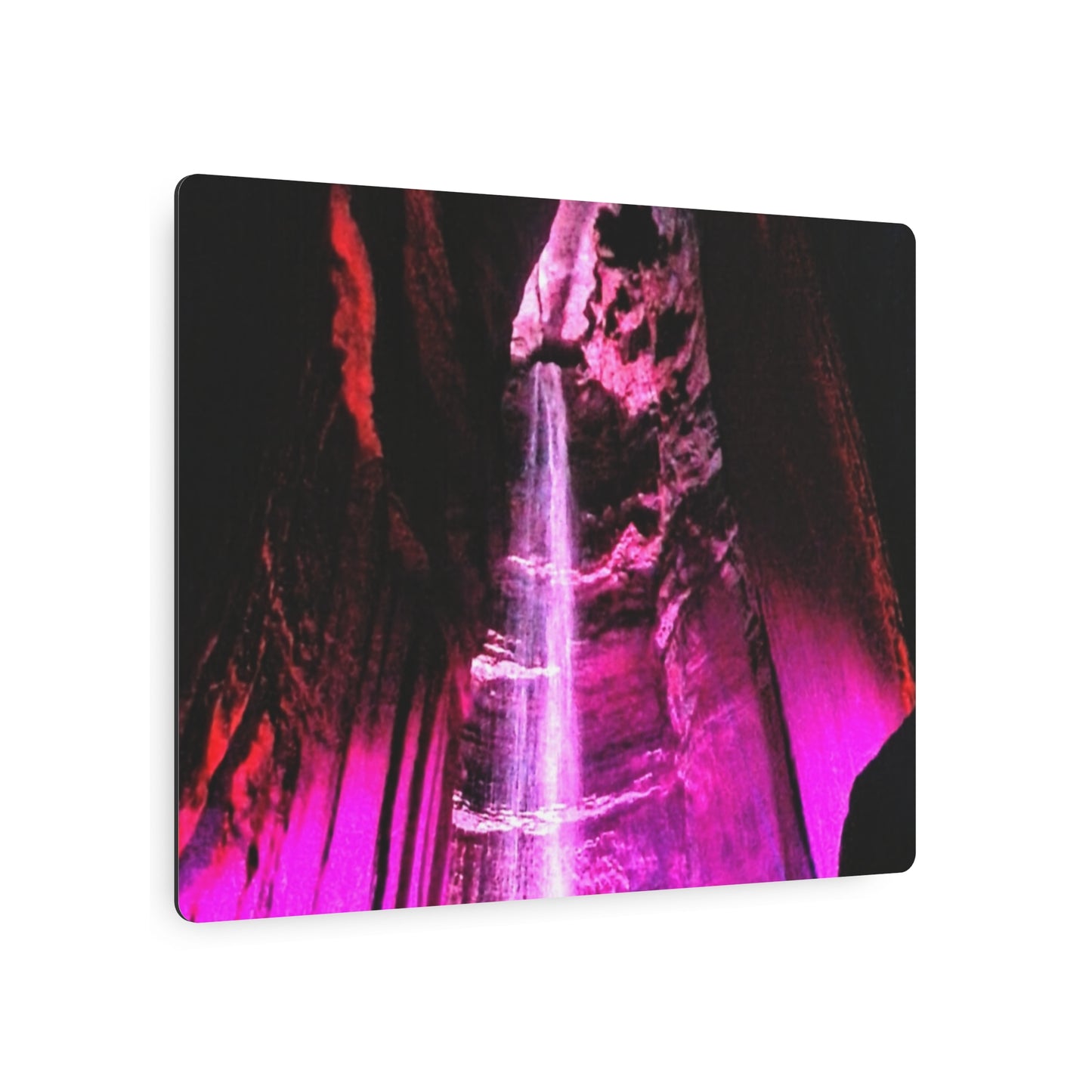 Metal Art Sign - Colorful Underground Waterfall Wall Decor