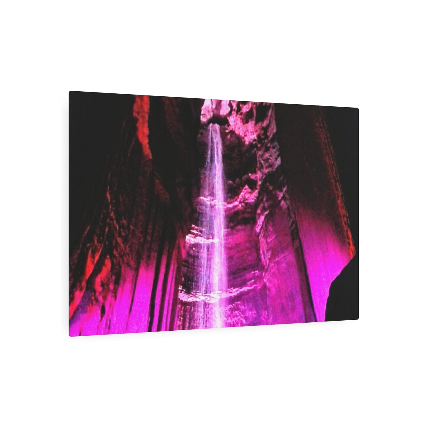 Metal Art Sign - Colorful Underground Waterfall Wall Decor